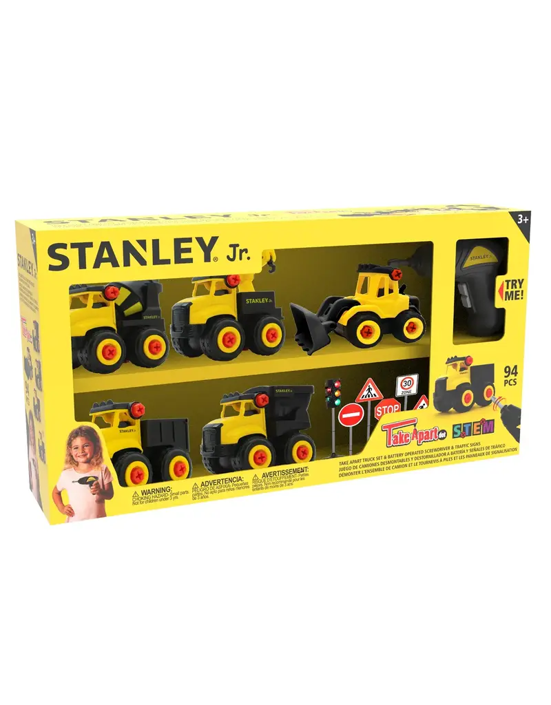 Toysmith Stanley Jr Take Apart Trucks and Screwdriver