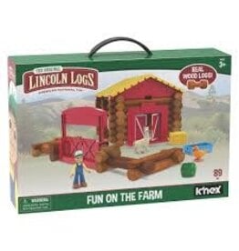 Schylling Lincoln Logs Fun on the Farm - Classic Toy