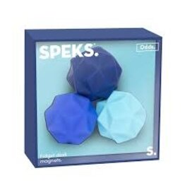 Retrospective Goods LLC. Speks Blue Odds Silicone Fidget Magnets