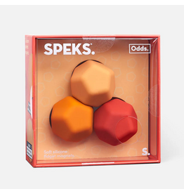 Retrospective Goods LLC. Speks Orange Odds Silicone Fidget Magnets