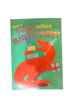 Paper House Production Card - Birthday Foil T-Rex