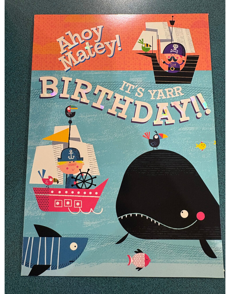 Paper House Production Card Birthday Pirates Foil Card