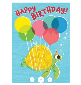 Playhouse Birthday Turtle Foil Card