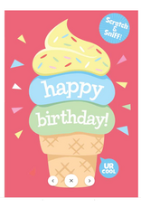 Playhouse Ice Cream Cone Scratch & Sniff Birthday Card