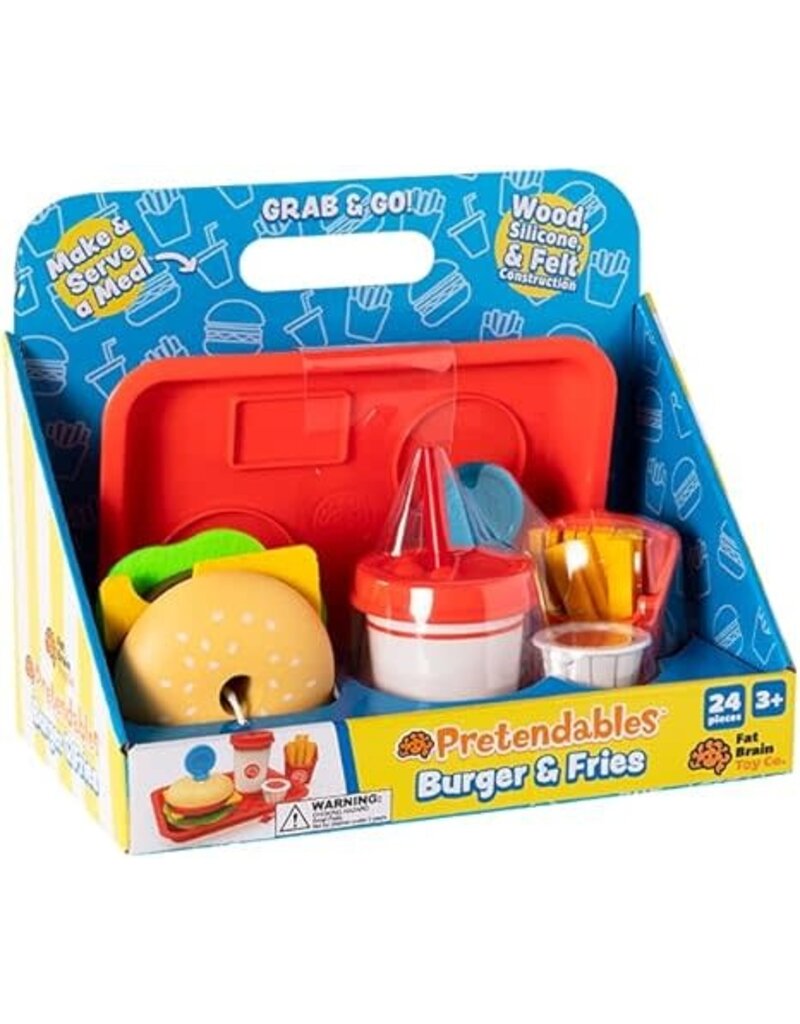 Fat Brain Toys Pretendables Burger & Fries Set