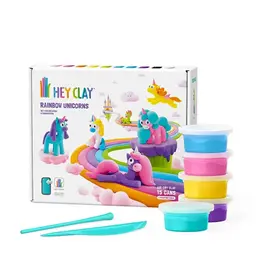 Fat Brain Toys Craft Kit Hey Clay - Rainbow Unicorns