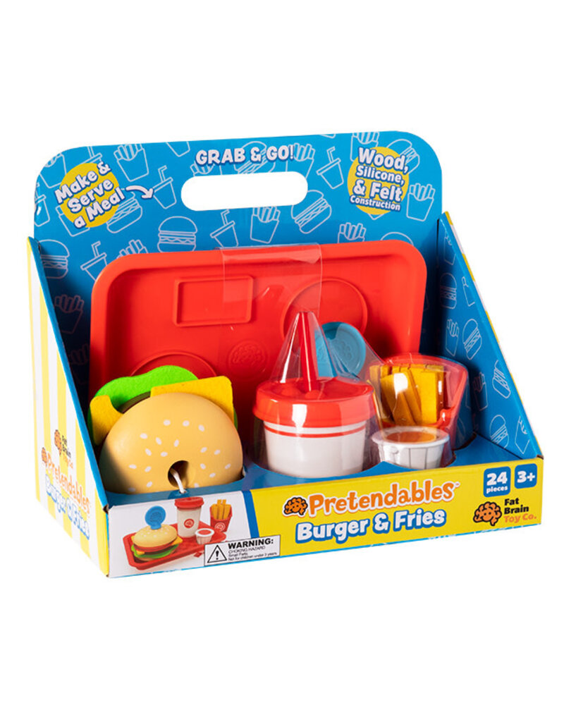 Fat Brain Toys Pretendables Burger & Fries Set