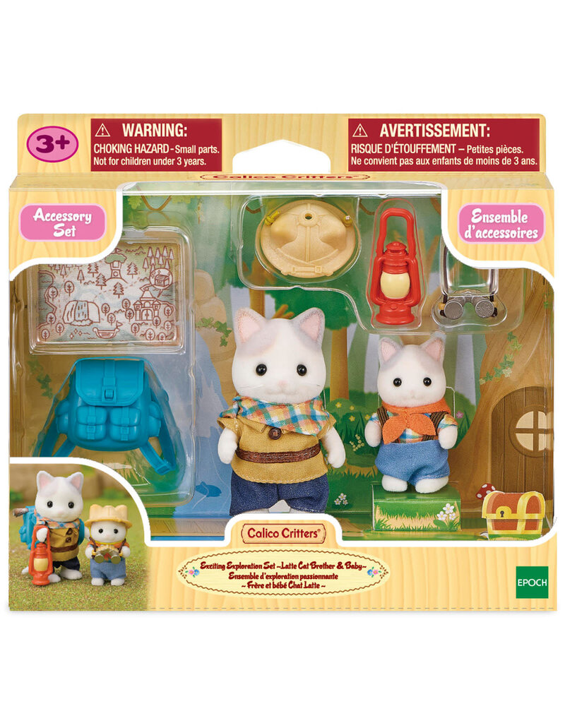 Epoch Exciting Exploration Set- Latte Cat Brother & Baby