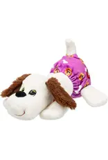 Schylling Toys White Newborn Pound Puppies Puppy with Purple Diaper