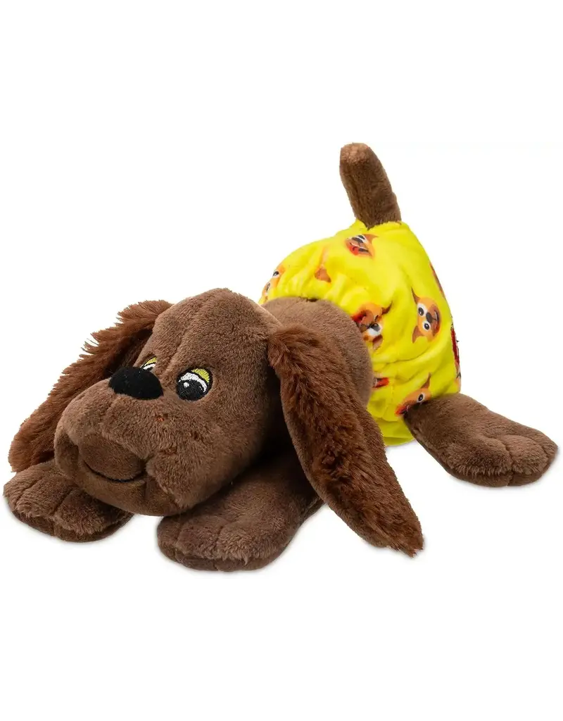 Schylling Toys Brown Newborn Pound Puppies Puppy with Yellow Diaper