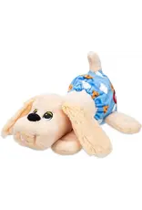 Schylling Toys Golden Newborn Pound Puppies Puppy with Blue Diaper