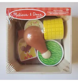Melissa & Doug Wooden Dinner Picnic Box Play Food Set