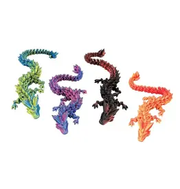 Curious Minds Toys 3D Printed Dragon Fidget Toy (12"; Assorted Colors; Sold Individually)