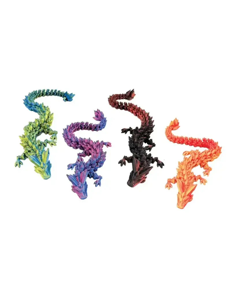 Curious Minds Toys 3D Printed Dragon Fidget Toy (12"; Assorted Colors; Sold Individually)