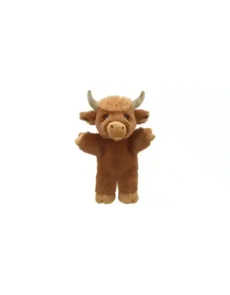 The Puppet Company Eco Walking Highland Cow Hand Puppet