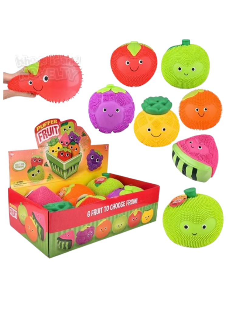 The toy network Novelty 9" Puffer Ball -  Fruit ( Assorted; Sold Individually)