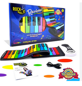 mukikiM Toys & Games Musical Rock And Roll It Rainbow Piano