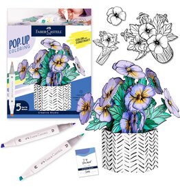 Faber-Castell Faber-Castell Pop-Up Coloring Flower Pansey