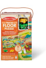 Melissa & Doug Dinosaur Chase Track Floor Puzzle