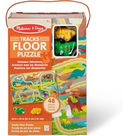 Melissa & Doug Dinosaur Chase Track Floor Puzzle