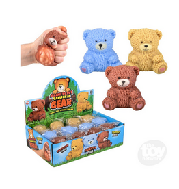 The toy network Squish And Squeeze Teddy Bear 2.75" Assorted colors (color will vary) sold single