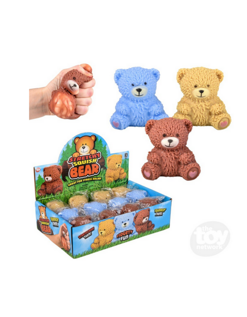 The toy network Squish And Squeeze Teddy Bear 2.75" Assorted colors (color will vary) sold single
