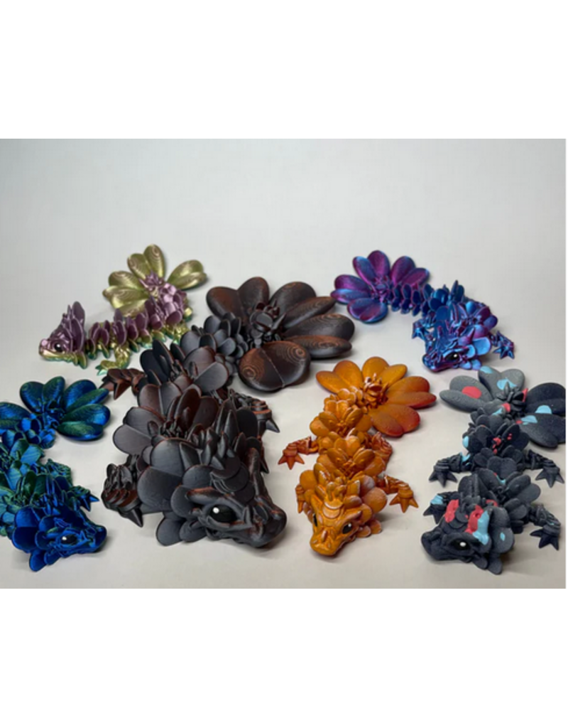 LNZ Custom Design 3D Print baby clover dragon Assorted color (color will vary) sold single