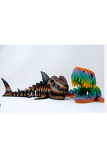 LNZ Custom Design 3D Print Flexi skeleton shark small Assorted color (color will vary) sold single