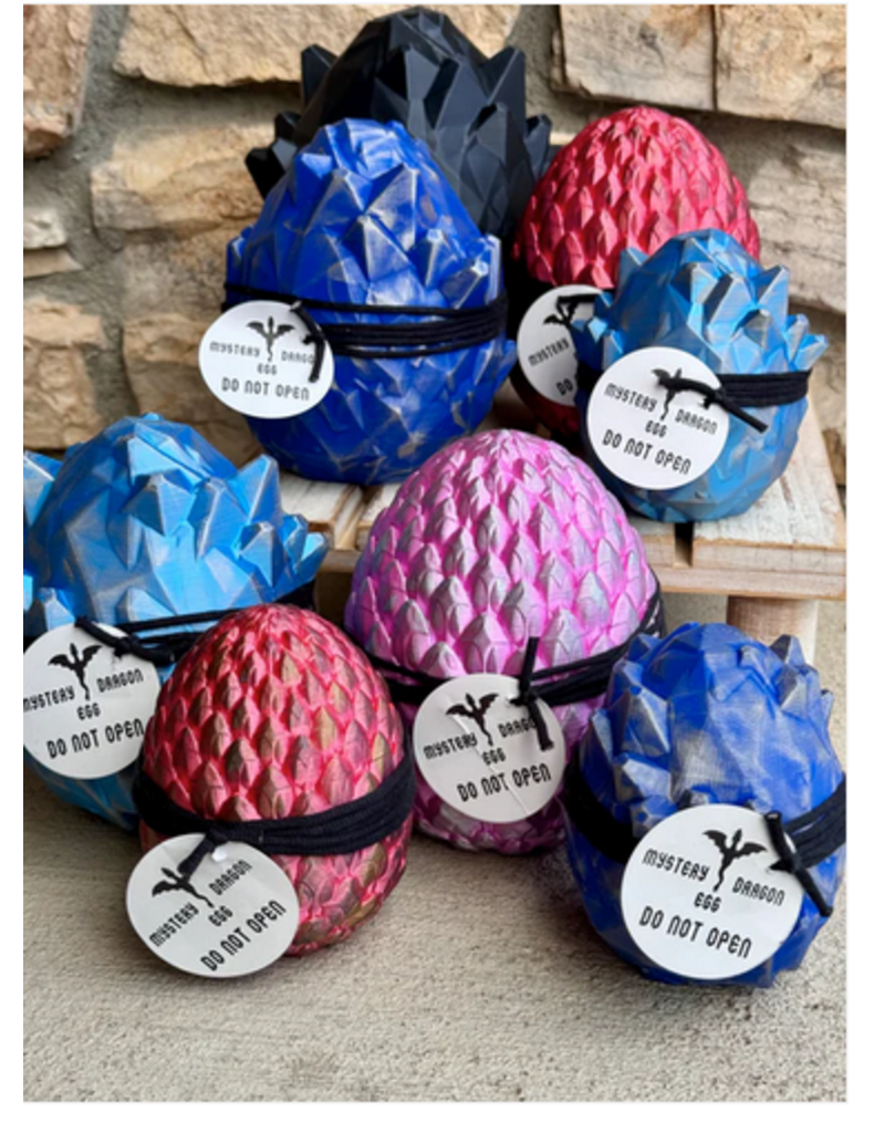 LNZ Custom Design 3D Print Dragon Mystery Eggs Small Assorted color (color will vary) sold single