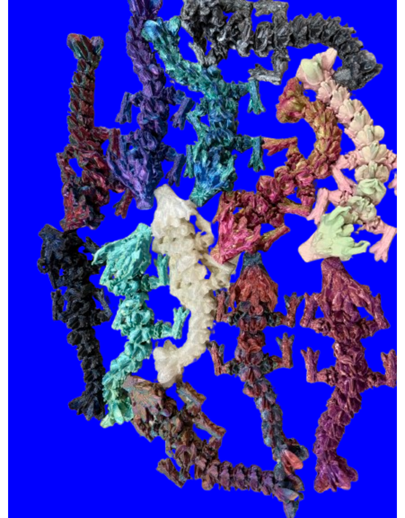 LNZ Custom Design 3D Printed Baby Woodland Dragon Assorted color (color will vary) sold single