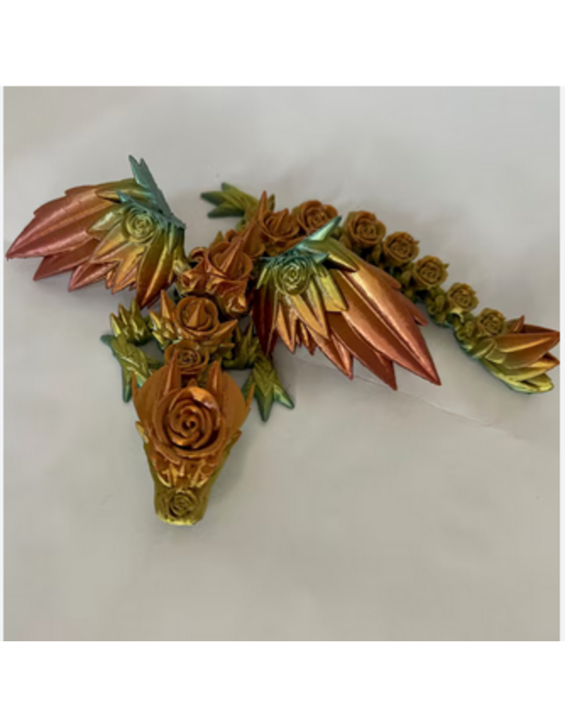 LNZ Custom Design 3D Printed Baby Rose Wing Dragon Assorted color (color will vary) sold single