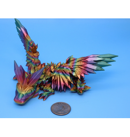 LNZ Custom Design 3D Printed Baby Crystal Wing Dragon Assorted color (color will vary) sold single