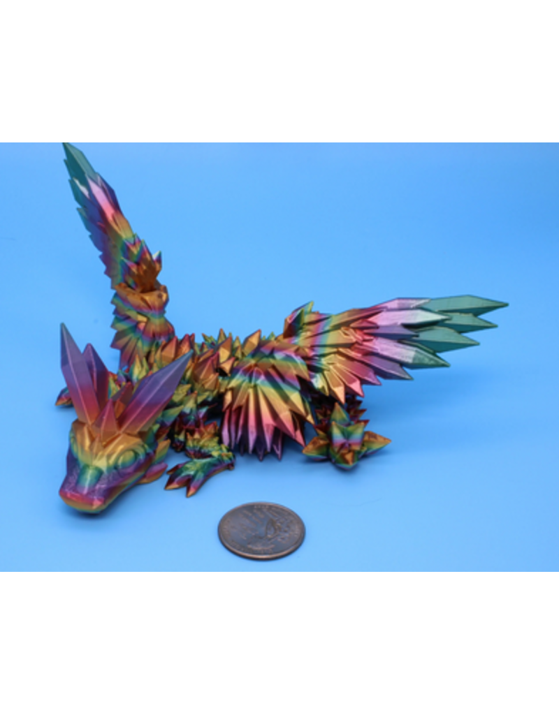 LNZ Custom Design 3D Print Baby Crystal Wing Dragon Assorted color (color will vary) sold single