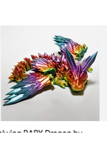 LNZ Custom Design 3D Printed Baby Crystal Wing Dragon Assorted color (color will vary) sold single