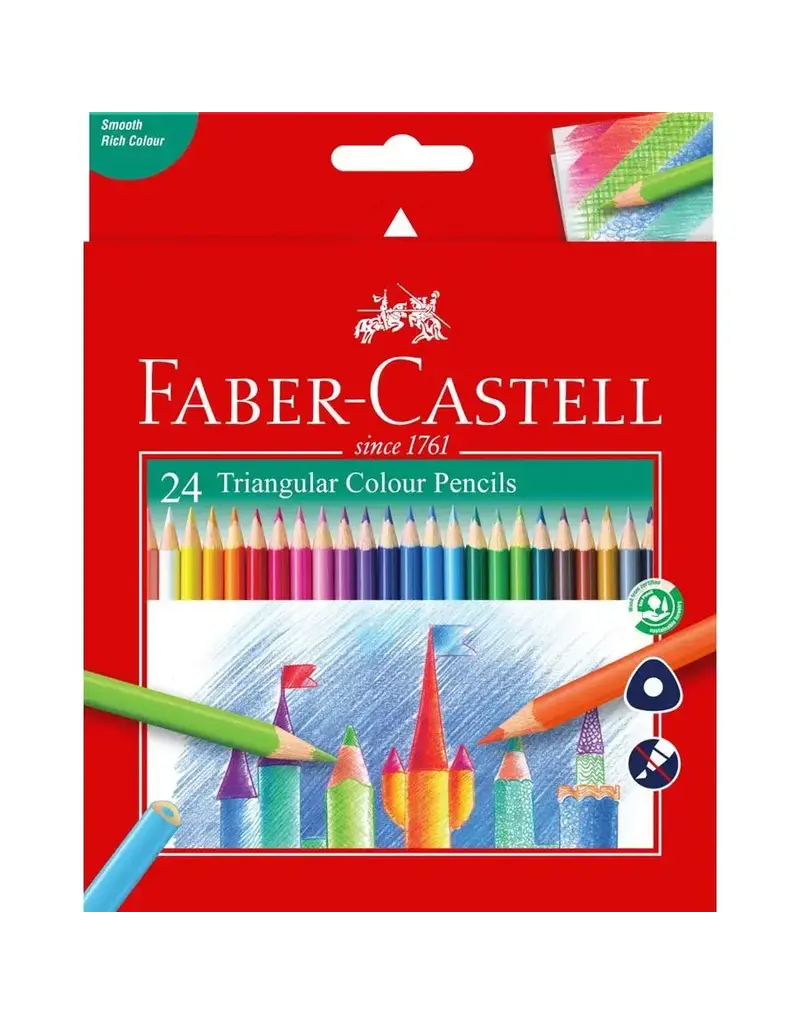 Faber-Castell 24ct Triangular Colored EcoPencils