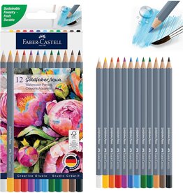 Faber-Castell Faber-Castell Goldfaber Aqua Watercolor Pencils - Pencil Box (12)