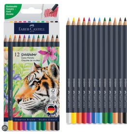 Faber-Castell Art Supplies Goldfaber Color Pencils (12 Count)