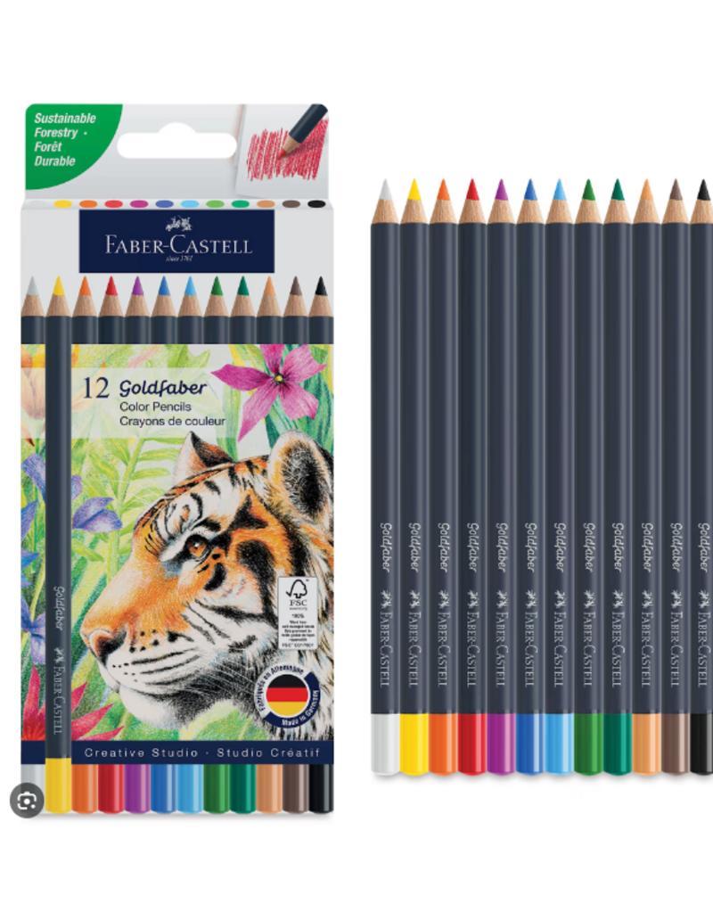 Faber-Castell Art Supplies Goldfaber Color Pencils (12 Count)