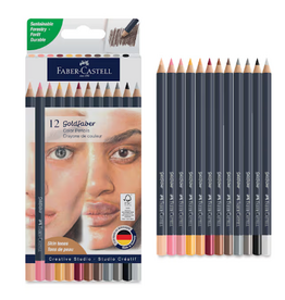 Faber-Castell Art Supplies Goldfaber Color Pencils - Skin Tones (12 Pack)