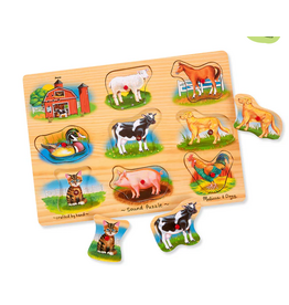 Melissa & Doug Sound Puzzle -  Farm