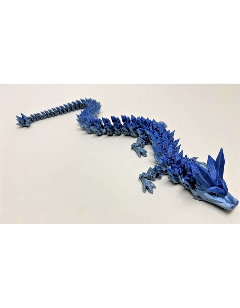 LNZ Custom Design 3D Printed Crystal Dragon 15" long Assorted Colors Sold Single