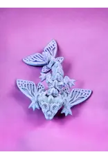 LNZ Custom Design 3D Printed Butterfly Wyvern Keychain (Assorted Colors)