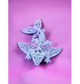 LNZ Custom Design 3D Printed Butterfly Wyvern Keychain (Assorted Colors)