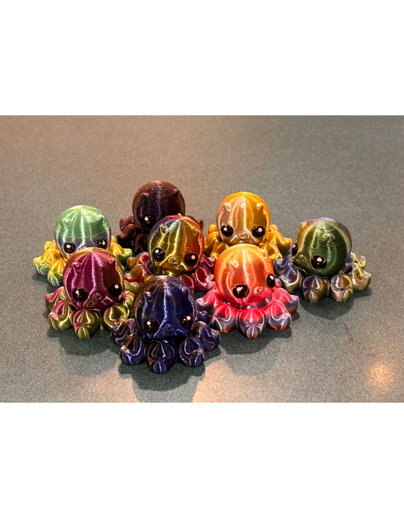 LNZ Custom Design 3D Printed Baby Octopus Fidget Spinner Assorted Colors SOLD SINGLE