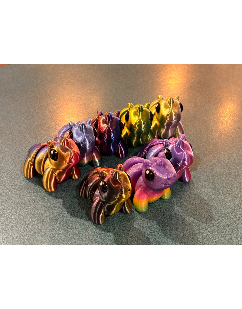 LNZ Custom Design 3D Printed Unicorn Assorted Color Sold Single