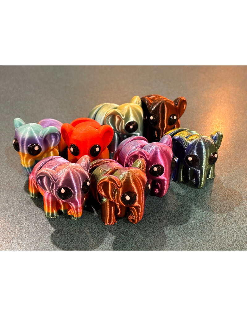 LNZ Custom Design 3D Printed Elephant Assorted Color Sold Single