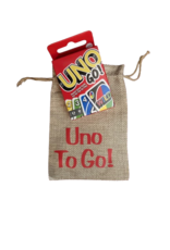 Mattel Game Mini Card Game UNO To Go! (Include Small Canvas Travel Bag)