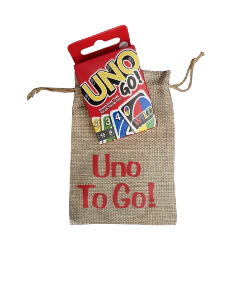 Mattel Game Mini Card Game UNO To Go! (Include Small Canvas Travel Bag)
