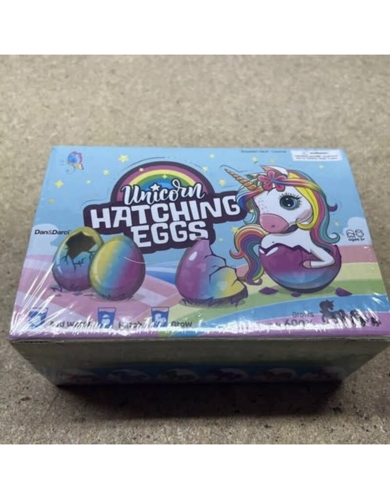 Dan&Darci Unicorn Hatching Surprise Eggs (6 Pack)