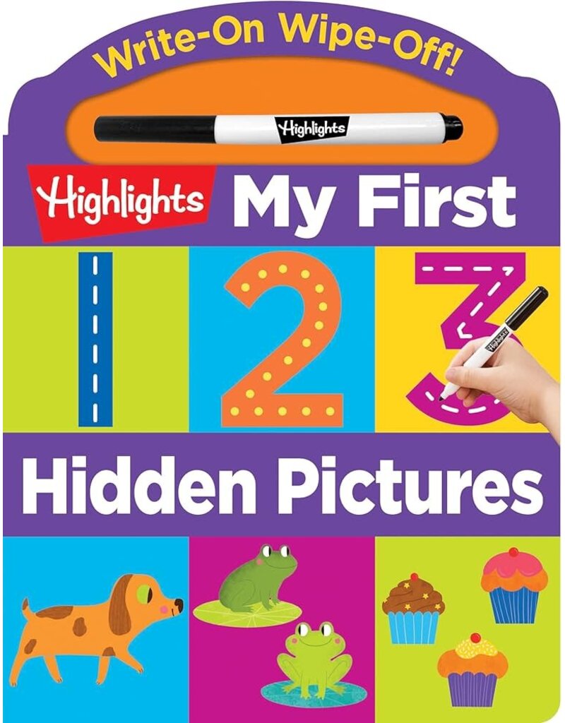 Highlights Book Write-On Wipe-Off My First 123 Hidden Pictures